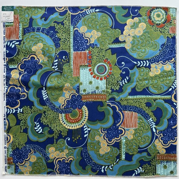 Rare Vintage 60s Cohama Upholstery Fabric in Maxime Pattern - Picture 1 of 9